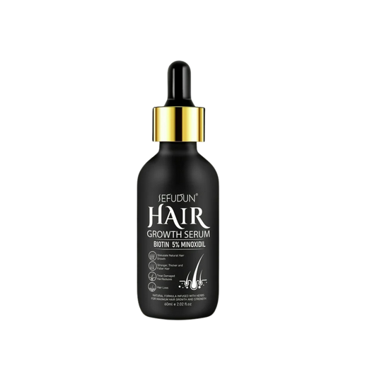 Kit Minoxidil Hair Serum+ Hair Roller SEFUDUN 5%  (60Ml)