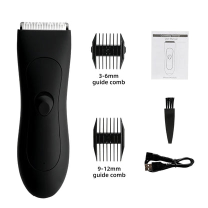 Mens Body Hair Trimmer for Men Balls Women Lady Shaver Hair Removal Bikini Trimmer Groin & Body Shaver Groomer Arm Beard Razor